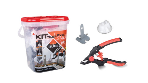 Rubi Leveling Systems TILE LEVEL QUICK KIT (100 straps, 100 caps and 1 pliers)