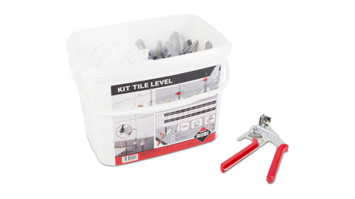 Rubi Leveling Systems TILE LEVEL KIT (100 straps, 100 caps and 1 pliers)