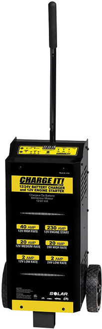 Solar 12/24V 4020/2/230A Wheel Charger with Engine Start (SOL-4745)