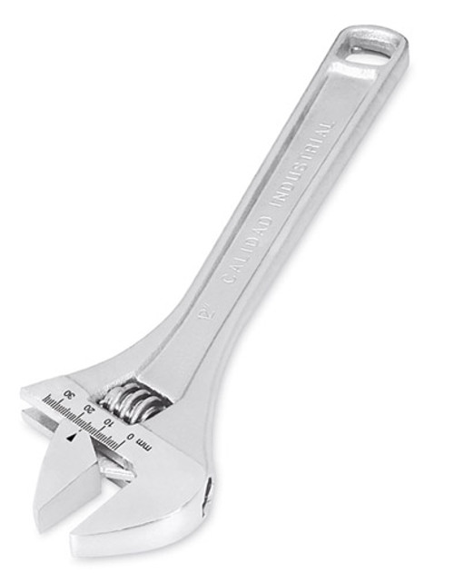 Truper 10" Chrome Plated Adjustable Wrench #15507