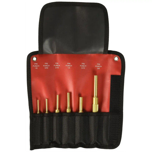 Mayhew 6-Piece Brass Pin Punch Set (Inch)