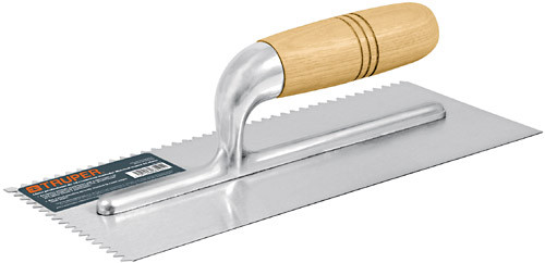 Truper 11" Wood U-notch Trowel #15403