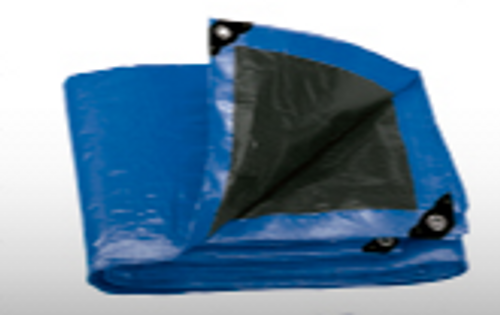 Truper Reinforces Tarps, 10 Mil Thickness,16 Mil Thickness , Heavy Duty Blue Tarps 20x40 # 15375