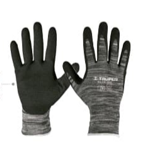 Truper Nitrile Coated Nylon Gloves, High Dexterity , Nitrile Coated Nylon Gloves Max Grip L 2 Pack # 17065