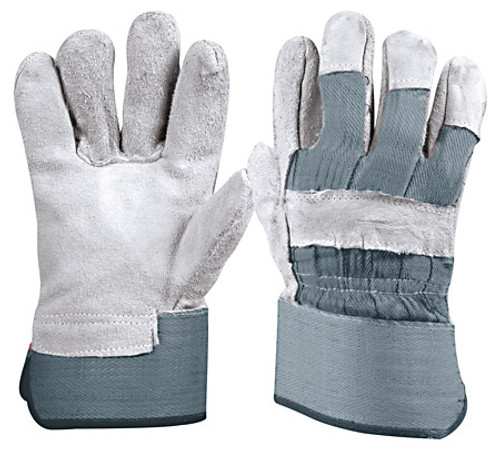 Truper Canvas & Leather Gloves Large #14245-2 Pack