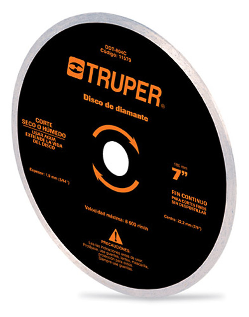 Truper 4" Continuous Rim Diamond Blade #11578