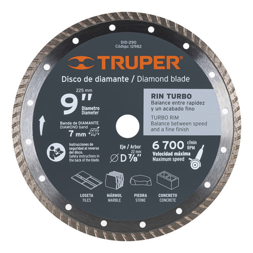 Truper Turbo Rim Diamond Blades #12982