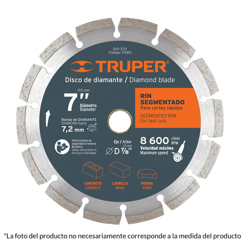 Truper 4" Segmented Rim Diamond Blade #11581