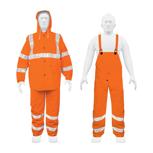 Truper Orange Medium  Size Safety Suit #17408