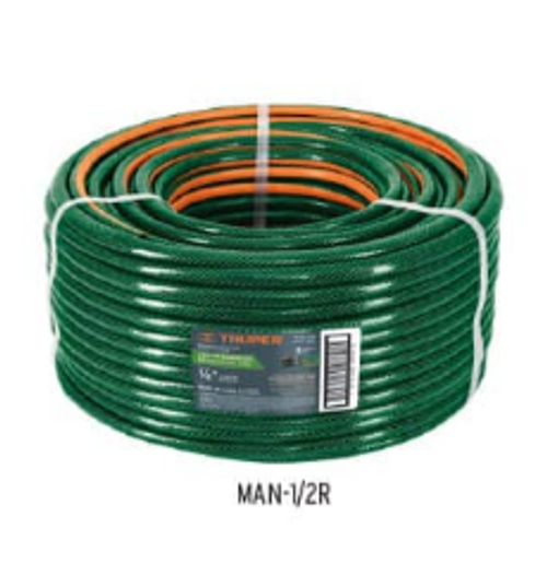 Truper 3-Ply Reinforced Hose Rolls, 1" Reinforced Hose, 3-Ply, 164 ft (50 m) Coil #19875