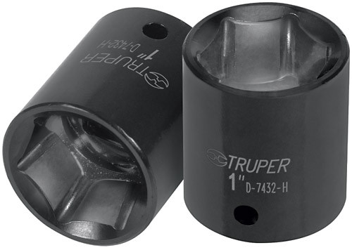 Truper 6-Point Impact Sockets, Metric, 6-Point Impact Sockets 1/2" drive 15mm 2 Pack #12415