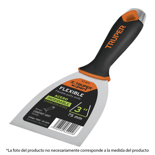 Truper 6" Flexible, Stainless Steel Blade Putty Knife #15854