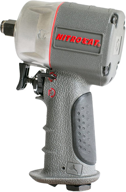 Aircat 1/2" Nitrocat Composite Compact Impact Wrench 550 ft-lb maximum torque and 750 ft-lb of loosening torque (100-056-XL)