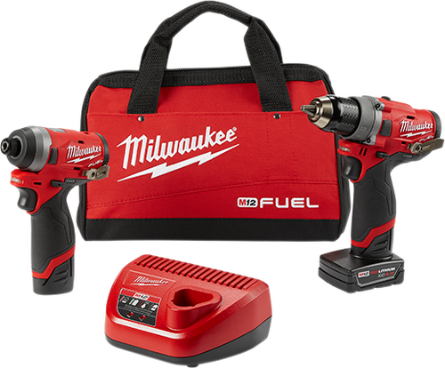 M12 FUEL? 2-Tool Combo Kit: 1/2" Drill Driver and 1/4" Hex Impact Driver