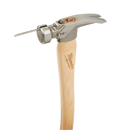 19oz Milled Face Hickory Handle Framing Hammer