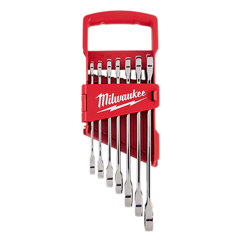 7pc Ratcheting Combination Wrench Set - SAE