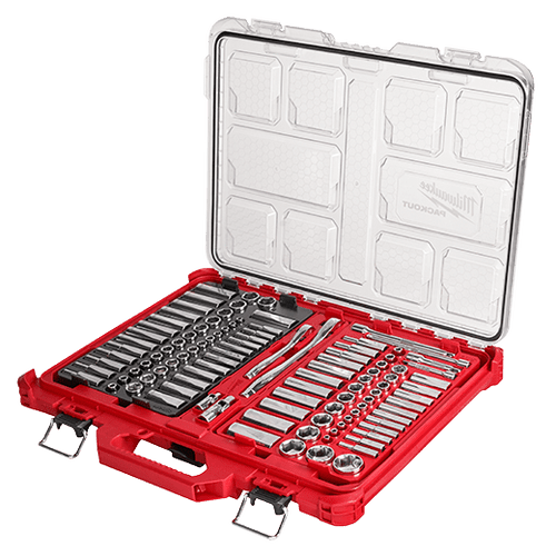 1/4" & 3/8" Drive 106pc Ratchet & Socket Set with PACKOUT Low-Profile Organizer - SAE & Metric