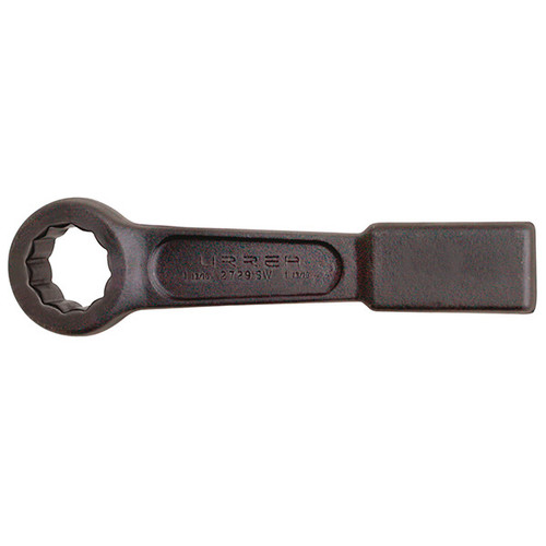 URREA 12-Point Striking Wrench - 5? Black Flat Strike Wrench with Straight Pattern Design & Extra Wide Striking Zone - 2780SW