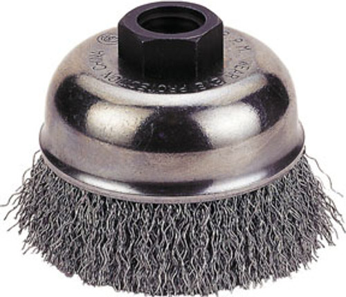 Power Brush, Wire Cup Type: Carbon Steel Wire, 5/8", 4" VCT-1423-3158