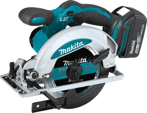 18V LXT? Lithium-Ion Cordless 6-1/2" Circular Saw Kit (5.0Ah), Built-in dust blower, XSS01T