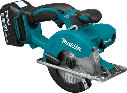 18V LXT? Lithium-Ion Cordless 5-3/8" Metal Cutting Saw Kit (5.0Ah), Cuts Unistrut, XSC01T