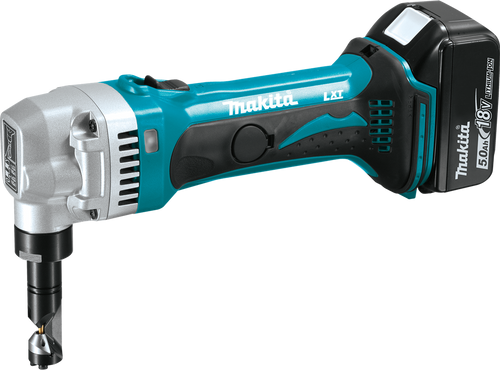 18V LXT? Lithium-Ion Cordless 16 Gauge Nibbler Kit (5.0Ah), Makita-built motor, XNJ01T