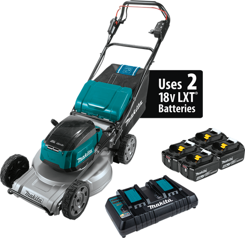 36V (18V X2) LXT? Brushless 21" Self-Propelled Commercial Lawn Mower Kit with 4 Batteries (5.0Ah), XML09PT1