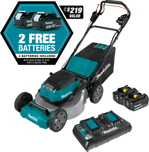 36V (18V X2) LXT? Brushless 21" Self-Propelled Commercial Lawn Mower Kit with 4 Batteries (5.0Ah), XML08PT1