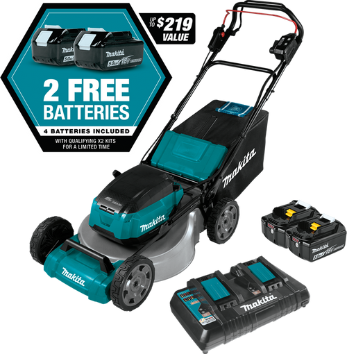 36V (18V X2) LXT? Brushless 18" Self-Propelled Commercial Lawn Mower Kit with 4 Batteries (5.0Ah), XML06PT1