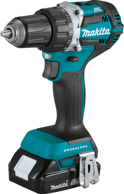 18V LXT? Lithium-Ion Compact Brushless Cordless 1/2" Driver-Drill Kit (2.0Ah), Compact and ergonomic design, XFD12R