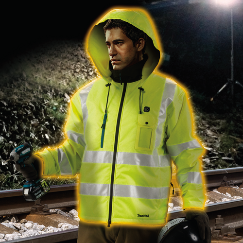 18V LXT? Lithium-Ion Cordless High Visibility Heated Jacket, Jacket Only (L)  FIND LOCAL SHOP ONLINE, DCJ206ZL
