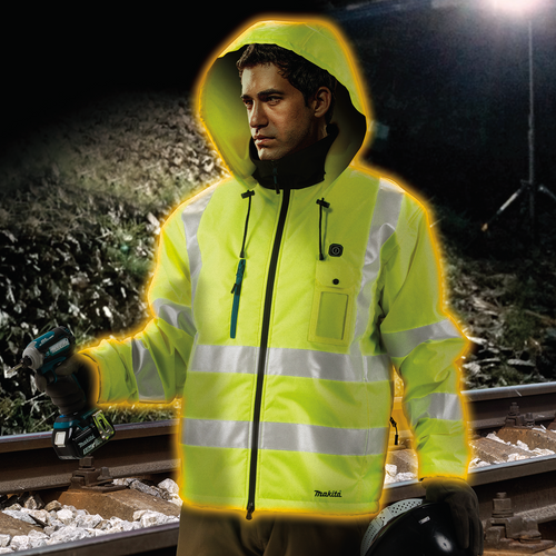 18V LXT? Lithium-Ion Cordless High Visibility Heated Jacket, Jacket Only (S), DCJ206ZS