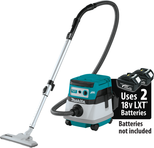 36V (18V X2) LXT? Brushless 2.1 Gallon Wet/Dry Dust Extractor/Vacuum, Tool Only, Oversized on-off switch, XCV20Z