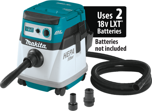 36V (18V X2) LXT? Brushless 4 Gallon HEPA Filter Dry Dust Extractor, Tool Only,  Anti-static hose, XCV15ZX