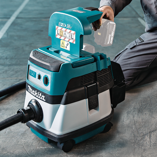 36V (18V X2) LXT? Brushless 2.1 Gallon Wet/Dry Dust Extractor/Vacuum, Tool Only, Anti-static hose, XCV06Z