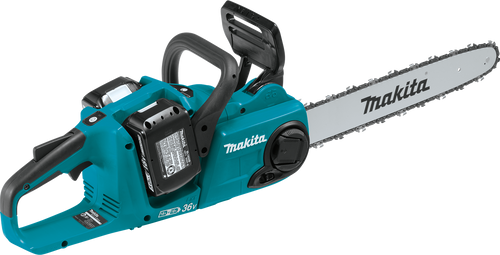 36V (18V X2) LXT? Brushless 16" Chain Saw Kit with 4 Batteries (5.0Ah), Makita-built outer rotor, XCU04PT1