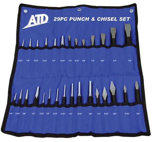 29 Pc. Punch & Chisel Set