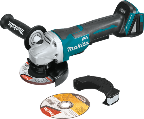 18V LXT? Lithium-Ion Brushless Cordless 4-1/2"Â / 5" Paddle Switch Cut-Off/Angle Grinder, with Electric Brake, Tool Only, XAG11Z