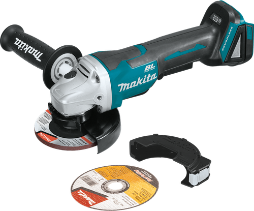 18V LXT? Lithium-Ion Brushless Cordless 4-1/2"A / 5" Paddle Switch Cut-Off/Angle Grinder, with Electric Brake, Tool Only, XAG11Z
