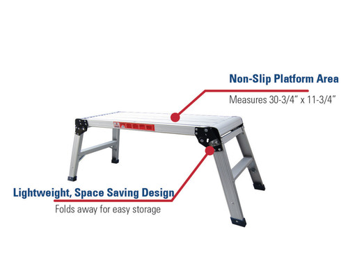 Heavy-Duty Folding Aluminum Platform