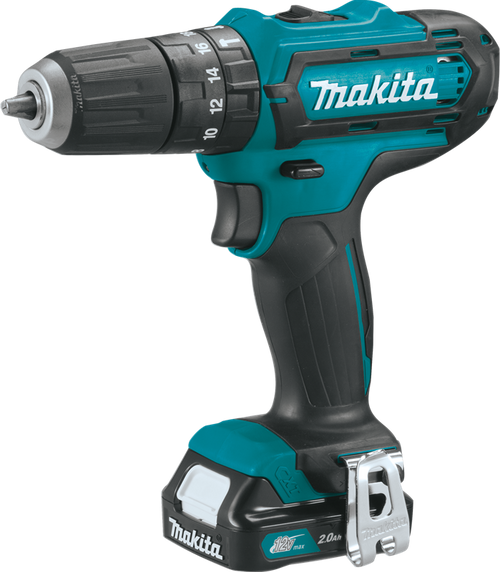 12V max CXT? Lithium-Ion Cordless 3/8" Hammer Driver-Drill Kit (2.0Ah), Makita-built motor, PH04R1