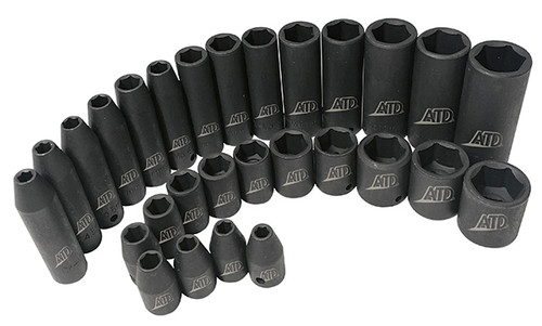 28-Pc. 1/4? Drive 6 Point Metric Standard