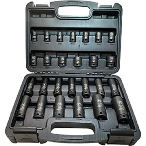 26-Pc 3/8" Drive 6 Point Metric Standard