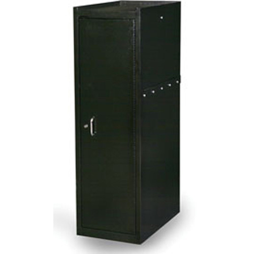 Side Locker with 2 Shelves, Black