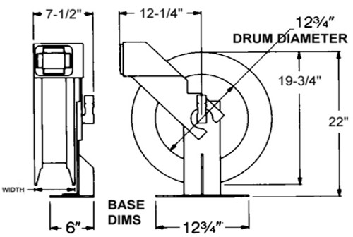 Oil Reel Assembly with Heavy-Duty Reel