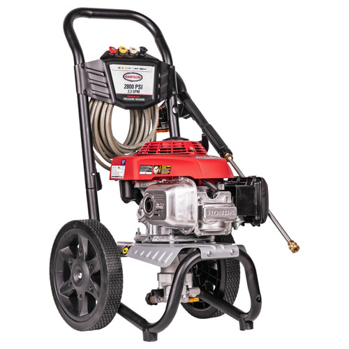 2800 PSI at 2.3 GPM HONDA GCV160 with OEM Technologies? Axial Cam Pump Cold Water Premium Residential Gas Pressure Washer MS60773-S