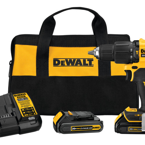 ATOMIC 20V MAX BRUSHLESS CORDLESS 1 2 IN. HAMMER DRILL DRIVER AND 1 4 IN. IMPACT DRIVER KIT DCK279C2