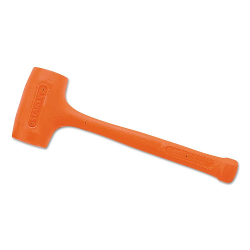 Stanley Compo-Cast Standard Head Soft Face Hammer, 18 oz Head, 1.60 in  Diameter, Orange (57-531)
