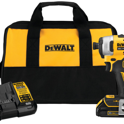 Dewalt DCF809C1 ATOMIC 20V MAX* Brushless Compact 1/4 in. Impact Driver Kit (Single Battery Kit)