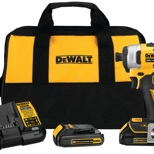 Dewalt DCF809C2 ATOMIC 20V MAX* Brushless Compact 1/4 in. Impact Driver Kit (Two Battery Kit)